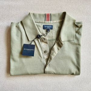 NWT Burberry men’s golf polo shirt sz M (please read the descriptions)